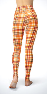 Pumpkin Plaid - Classic Legging