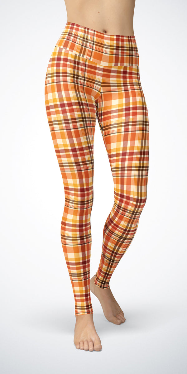 Pumpkin Plaid - Classic Legging [Final Sale]