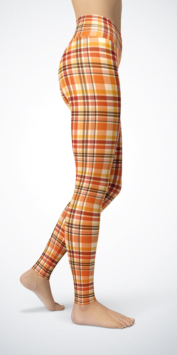 Pumpkin Plaid - Classic Legging [Final Sale]