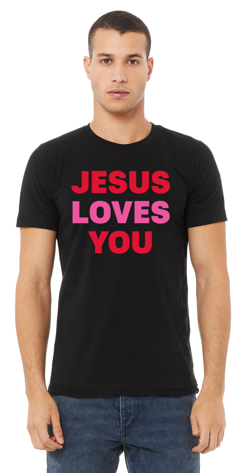 Jesus Loves You - Black Shirt