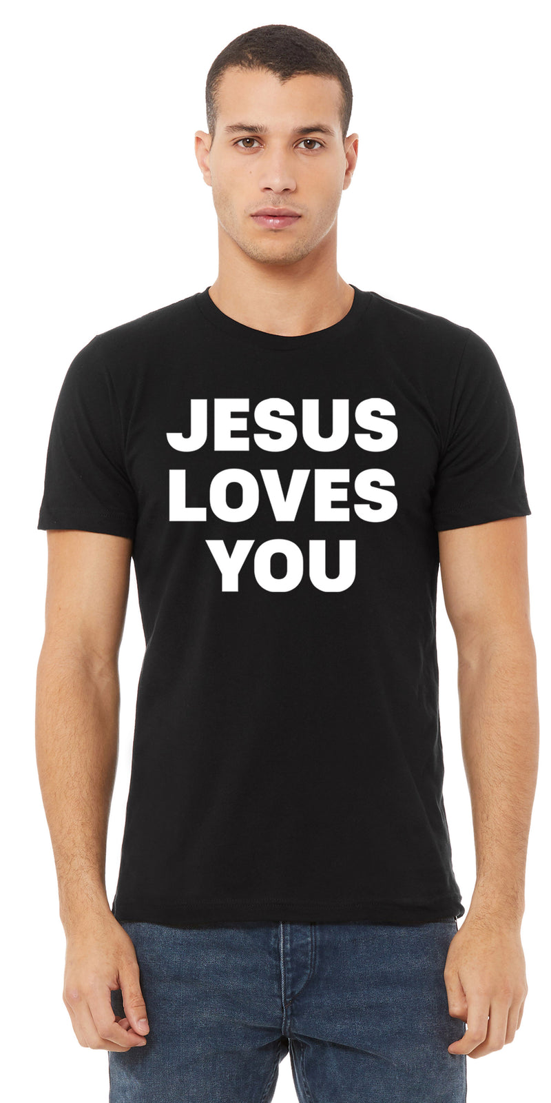 Jesus Loves You - Black Shirt