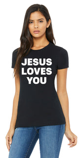 Jesus Loves You - Black Shirt
