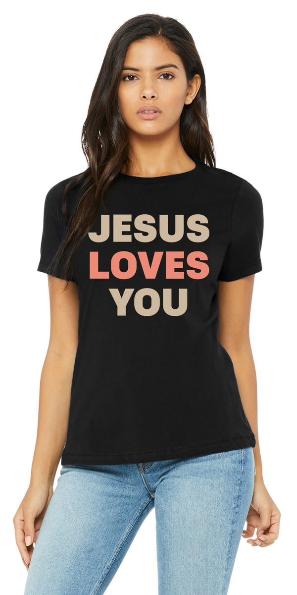 Jesus Loves You - Black Shirt