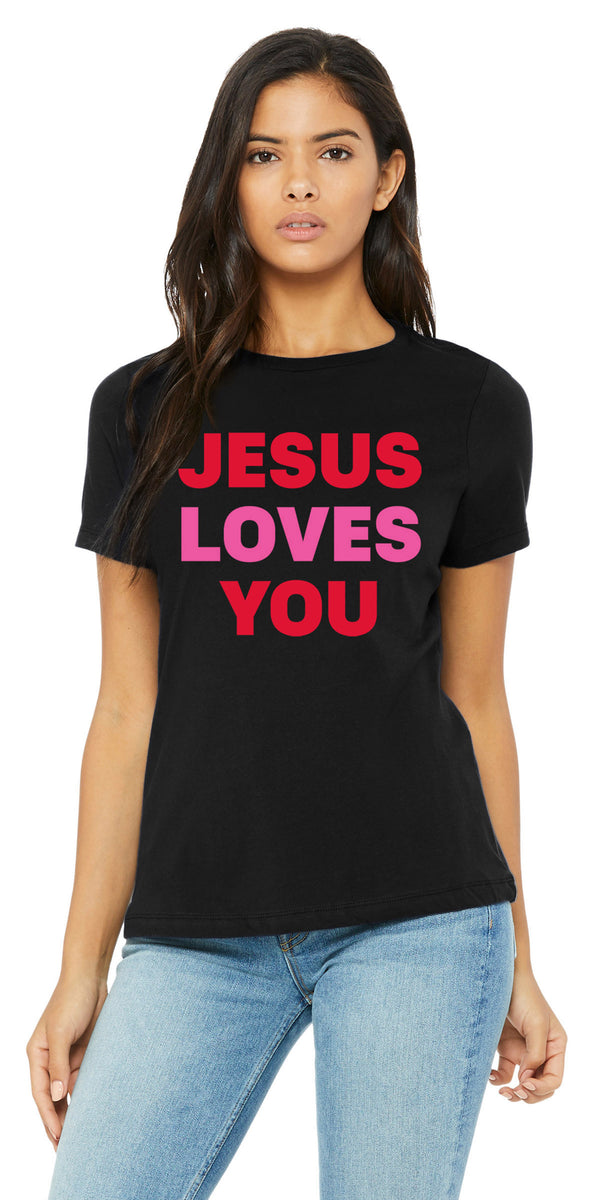Jesus Loves You - Black Shirt