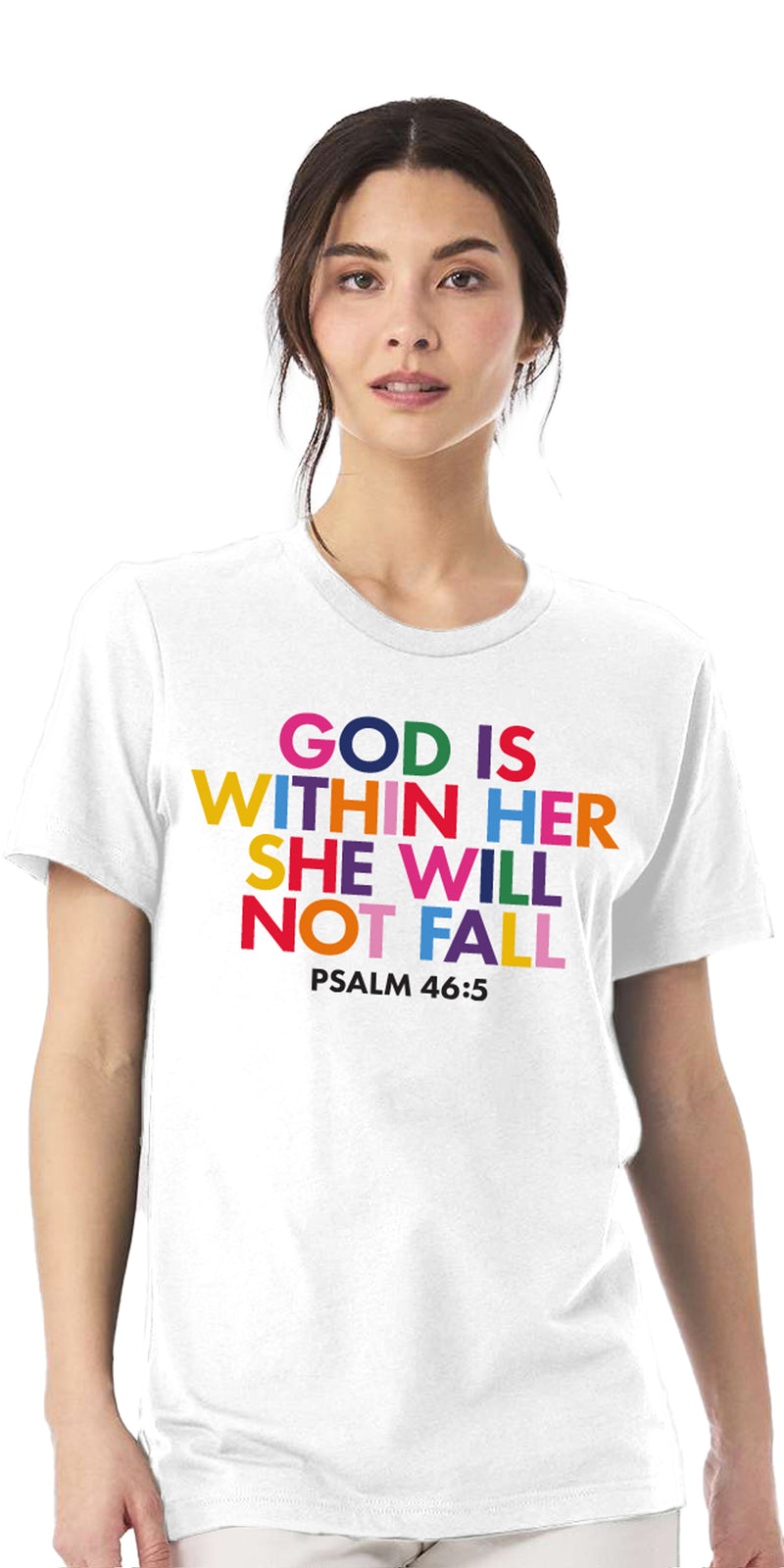 She Will Not Fall - White Shirt