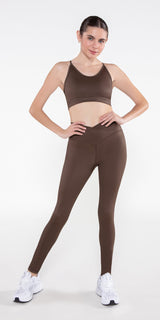 Espresso - Vertex Sports Bra [Final Sale]