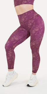 Burgundy Bloom - Classic Legging