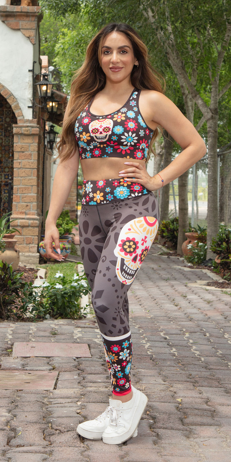 Running Women's Leggings MEXICAN SKULLS E-store