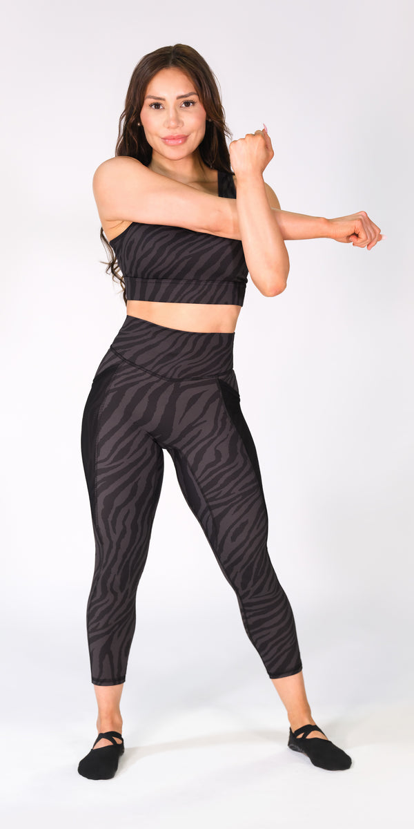 Night Zebra - Contour Pocket Legging