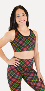 Cozy Plaid - Classic Sports Bra