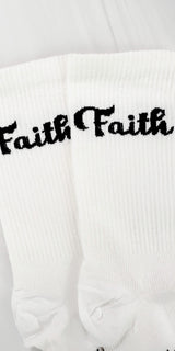 Faith - Unisex Everyday Crew Socks [Final Sale]