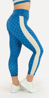 Faux Denim Checkers - Classic Legging