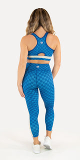 Faux Denim Checkers - Classic Legging