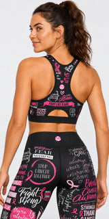 Fight Like A Girl! (Breast Cancer) - Classic Sports Bra