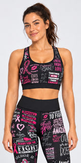 Fight Like A Girl! (Breast Cancer) - Classic Sports Bra