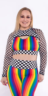 Checkmate - Maxxi Crop Long-Sleeve Top [Final Sale]