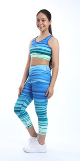 Sea Breeze - Wildcard Compression Legging [Final Sale]