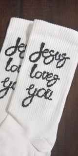 Jesus Loves You - Unisex Everyday Crew Socks