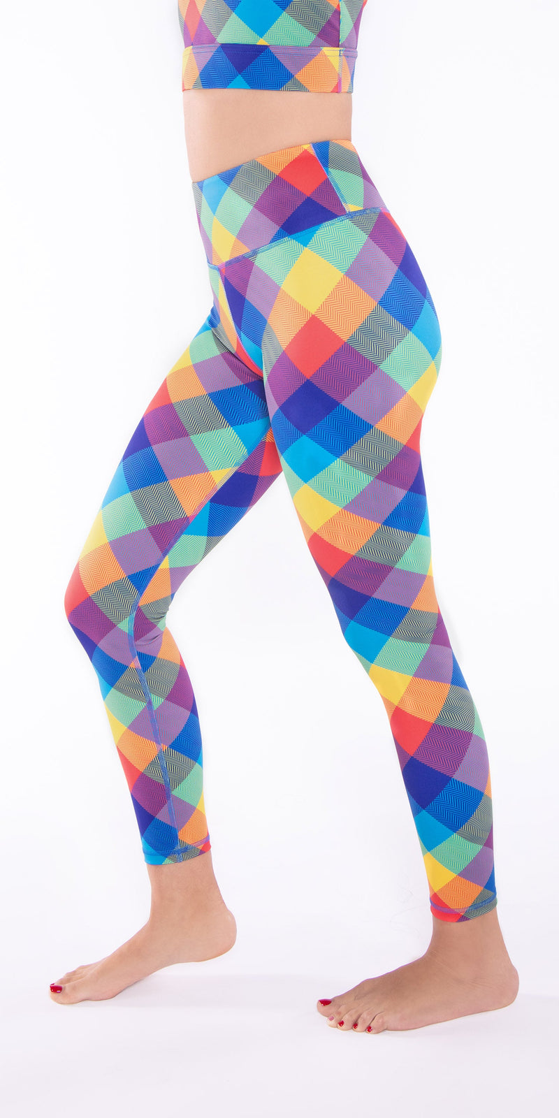 Prairie Sunset Plaid - Wildcard Compression Legging [Final Sale]