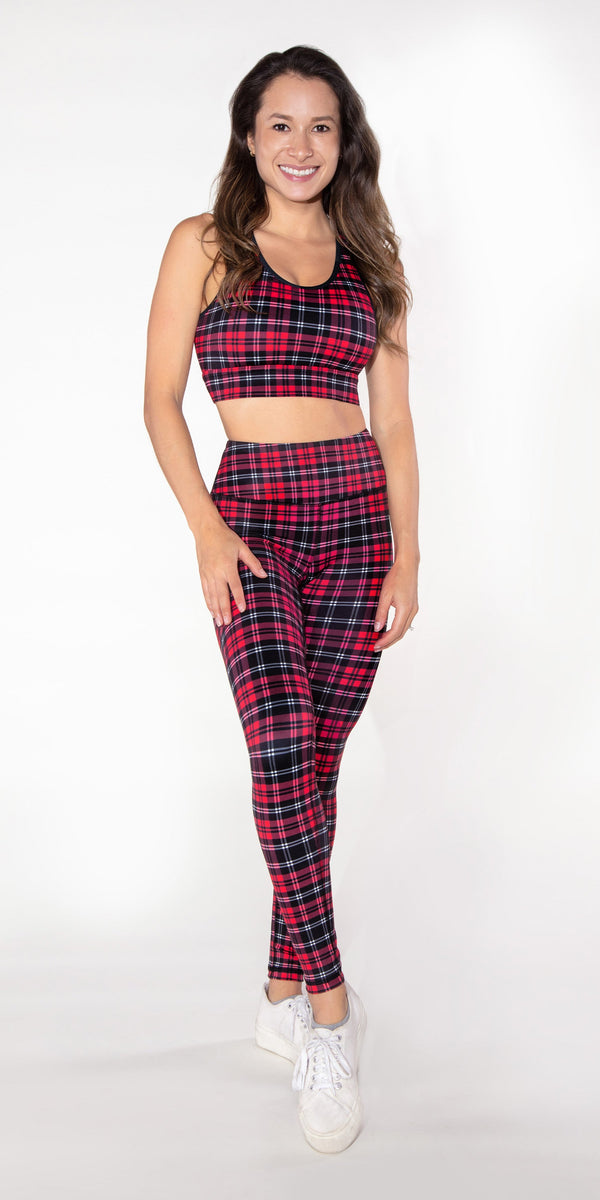 Crimson Plaid - Legging [Final Sale]