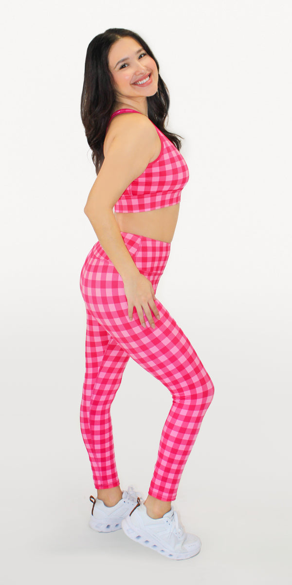 Sweet Pink Plaid - Classic Legging