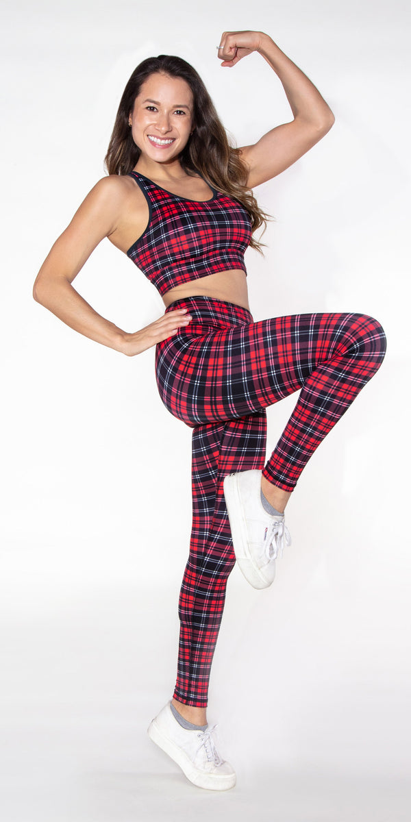 Crimson Plaid - Legging [Final Sale]