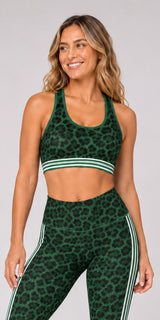 Viridian Streak - Classic Sports Bra