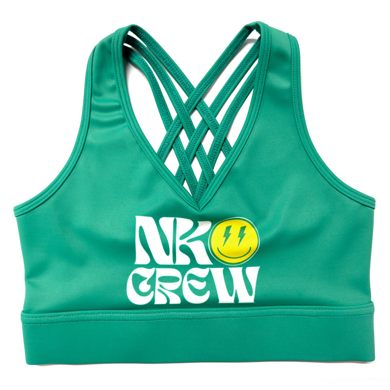 NKO Positive Energy Teal Green - Free Form Sports Bra