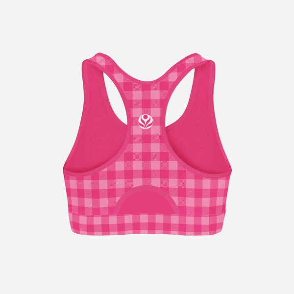 Sweet Pink Plaid - Classic Sports Bra