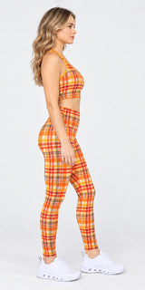 Pumpkin Plaid - Classic Legging