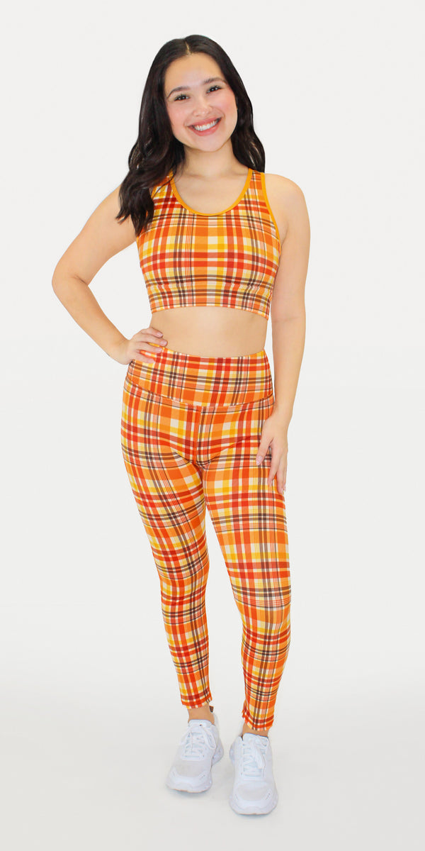 Pumpkin Plaid - Classic Legging