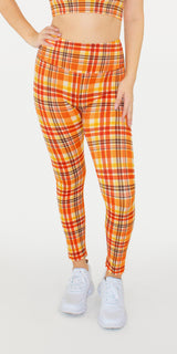 Pumpkin Plaid - Classic Legging