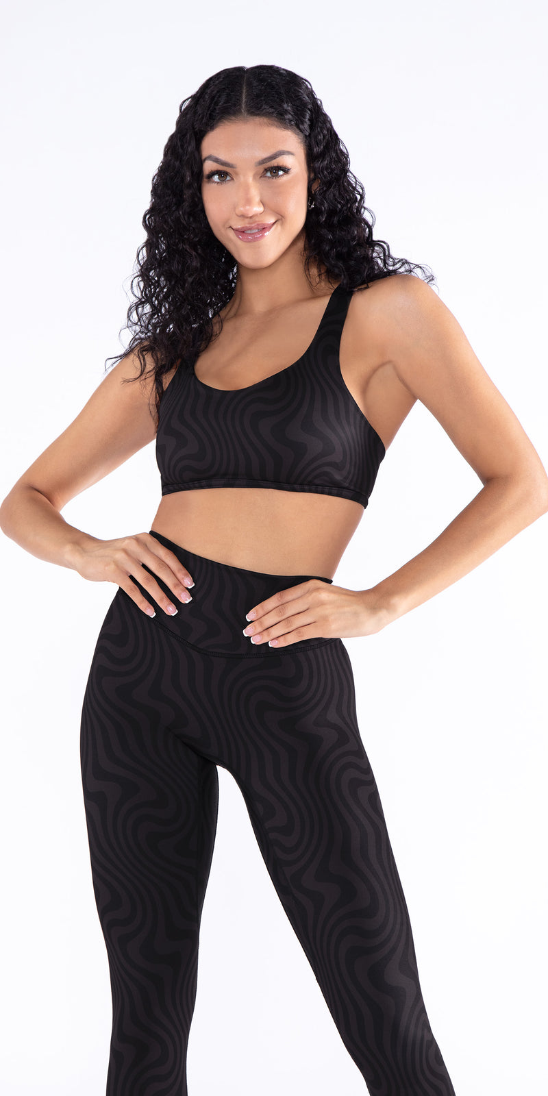 Licorice Swirl -  Angel Sports Bra Set [Final Sale]