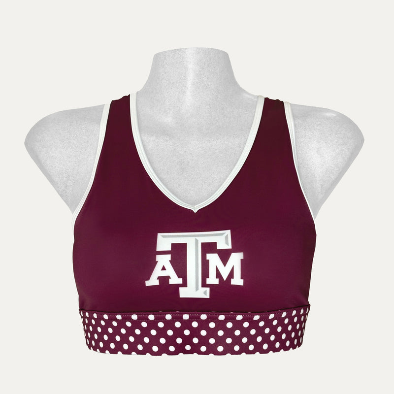 Texas A&M - Free Form Sports Bra