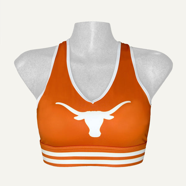 UT Austin (Orange) - Free Form Sports Bra
