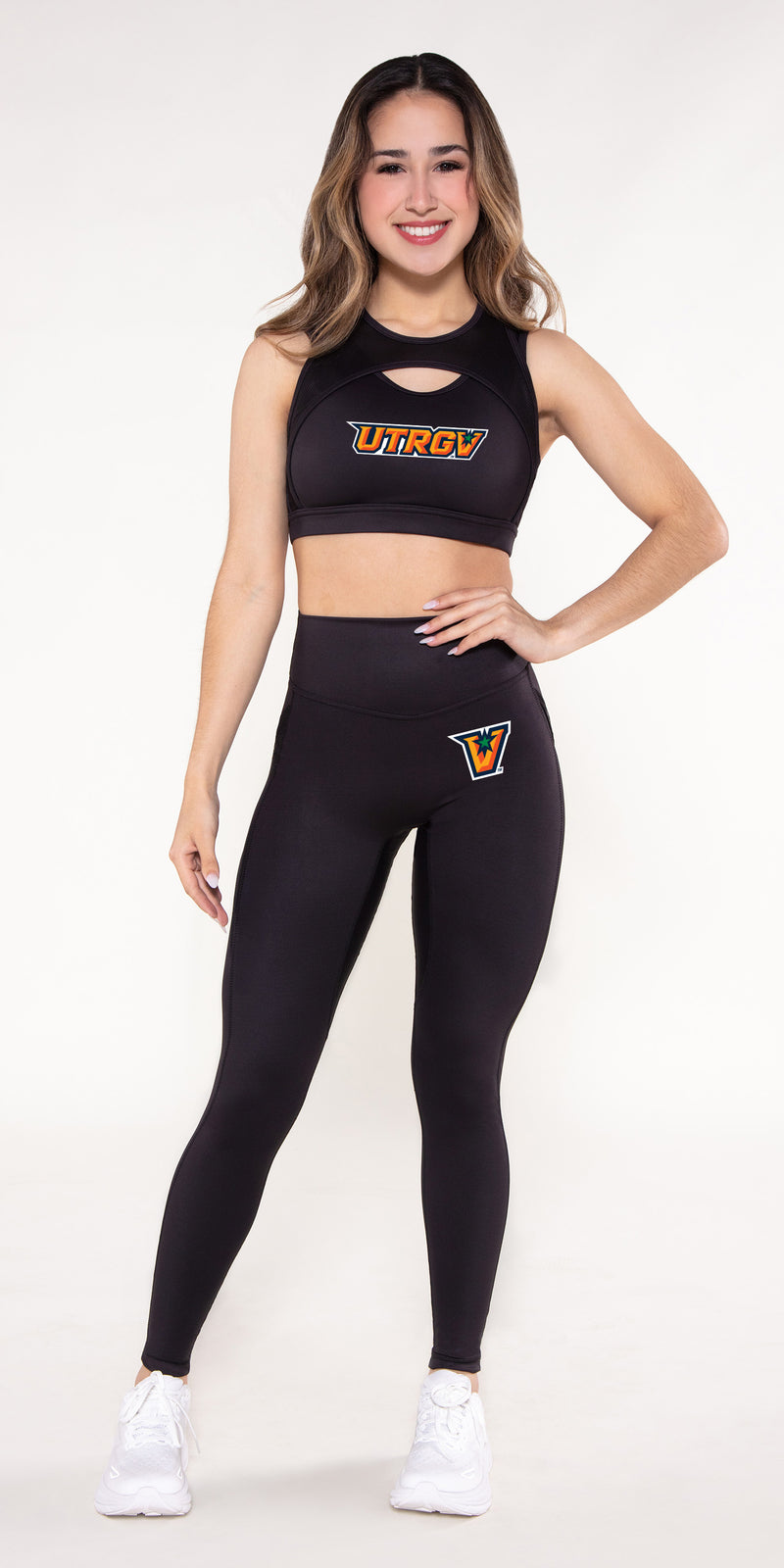 UTRGV - Onyx - Hybrid Sports Bra