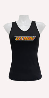 UTRGV - Onyx - V-Neck Sports Bra Tank
