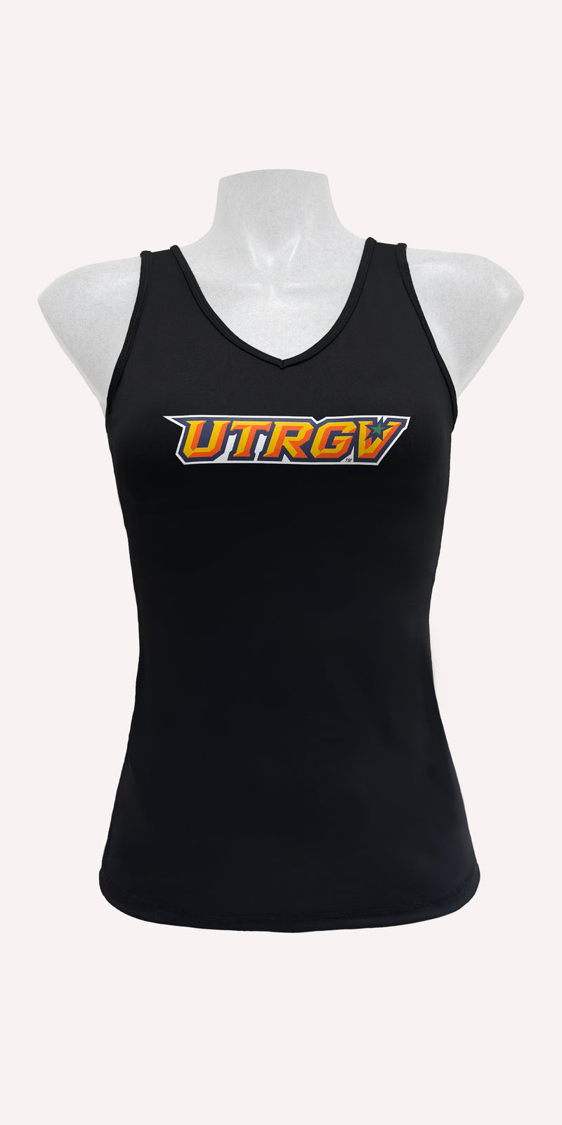 UTRGV - Onyx - V-Neck Sports Bra Tank