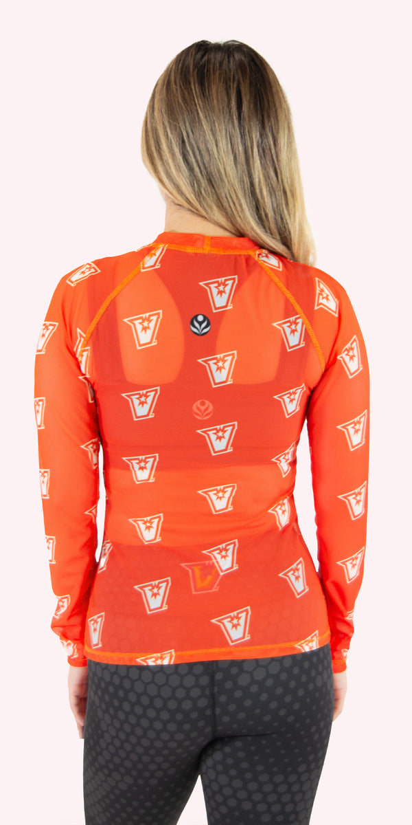 UTRGV - V Pattern - Micro Mesh Long-Sleeve Rashguard