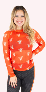UTRGV - V Pattern - Micro Mesh Long-Sleeve Rashguard
