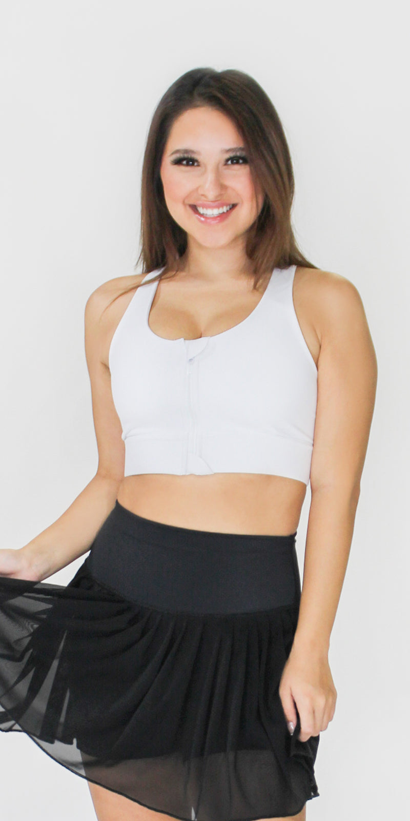 Zip-Up X-Line Sports Bra