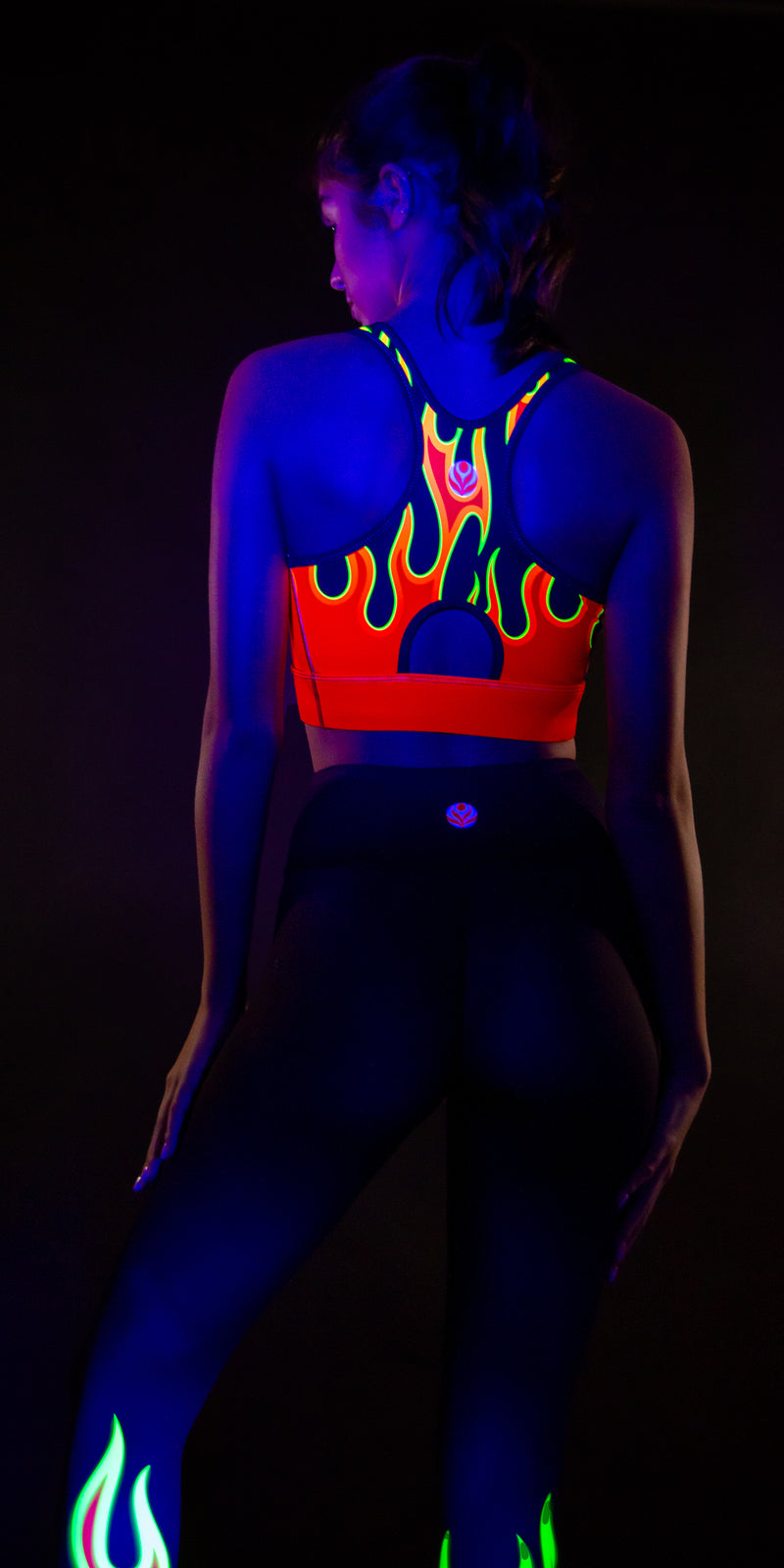 Red Flames - Sports Bra