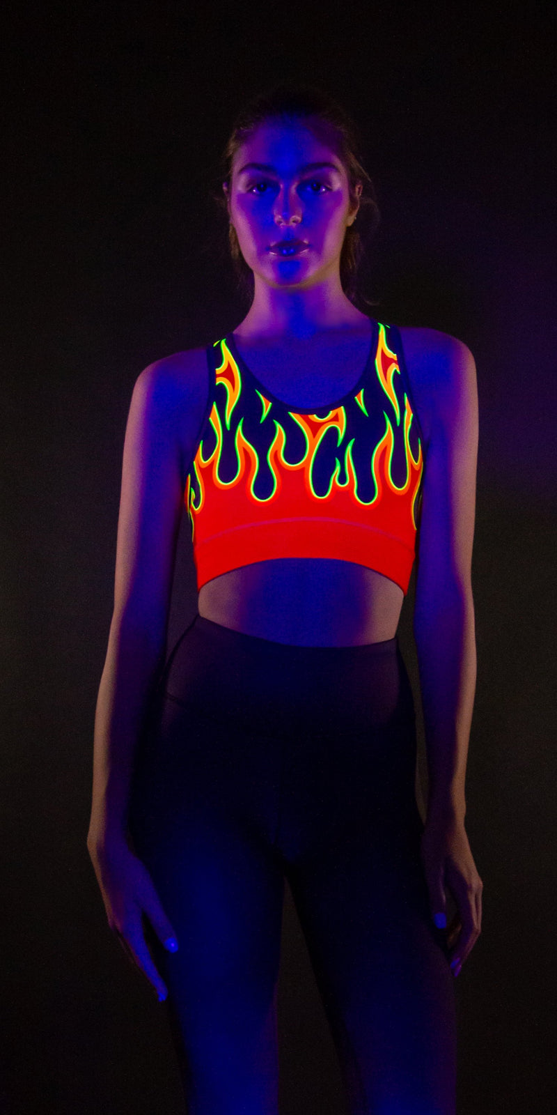 Red Flames - Sports Bra [Final Sale]