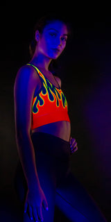 Red Flames - Sports Bra