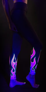 Purple Flames - Legging