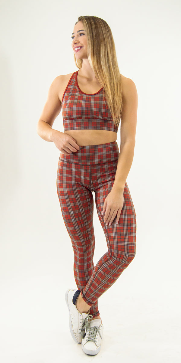 Terracotta Tartan - Legging