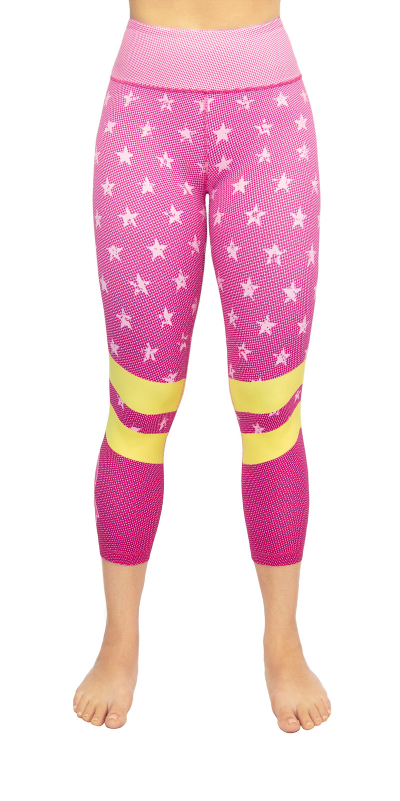 Wonder Woman Fishnet Printed Wide Waistband Active Yoga Gym Leggings –  pinkfad