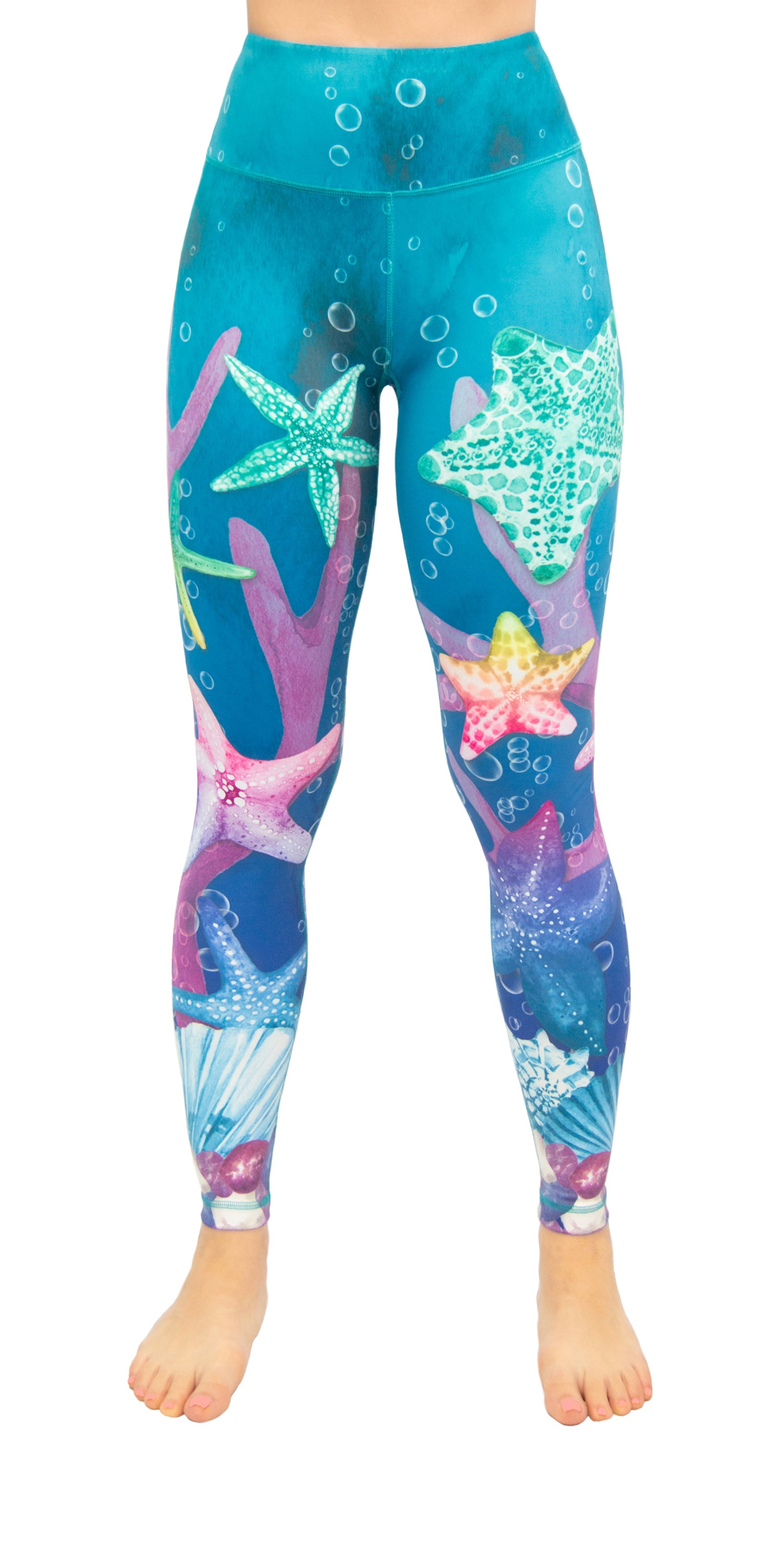 Starfish Pattern Print Women Leggings
