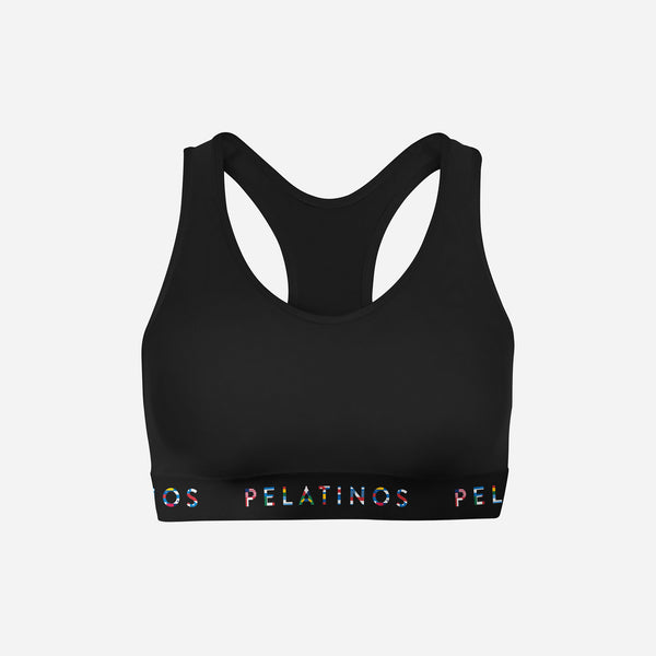 PeLatinos Color Logo Black - Sports Bra