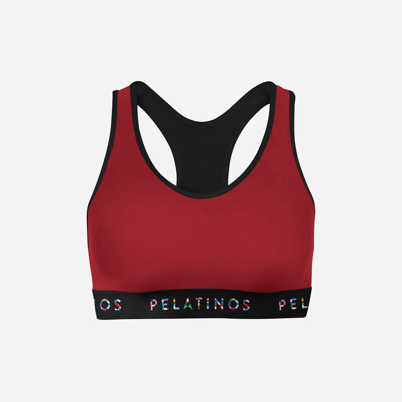 PeLatinos Color Logo Patria - Sports Bra